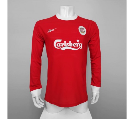 Liverpool 98/00 Home Red Long Sleeve Soccer Jersey